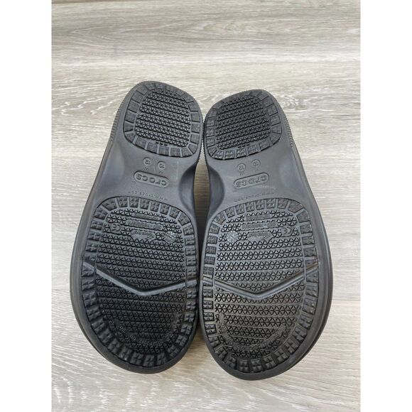 Crocs Neria Pro II LiteRide Women's Clog Work Rubber 8 Black Comfort Shoes - Picture 7 of 11